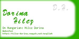 dorina hilcz business card